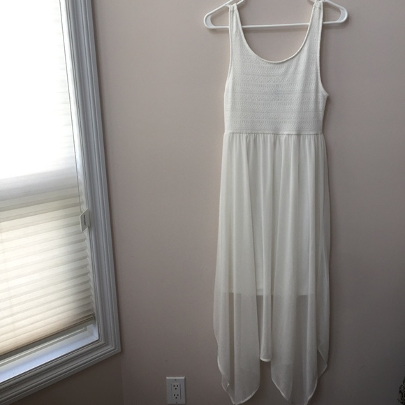 Divided Dresses & Skirts - NWT Divided Tank Top Creme Handkerchief Dress Sz S